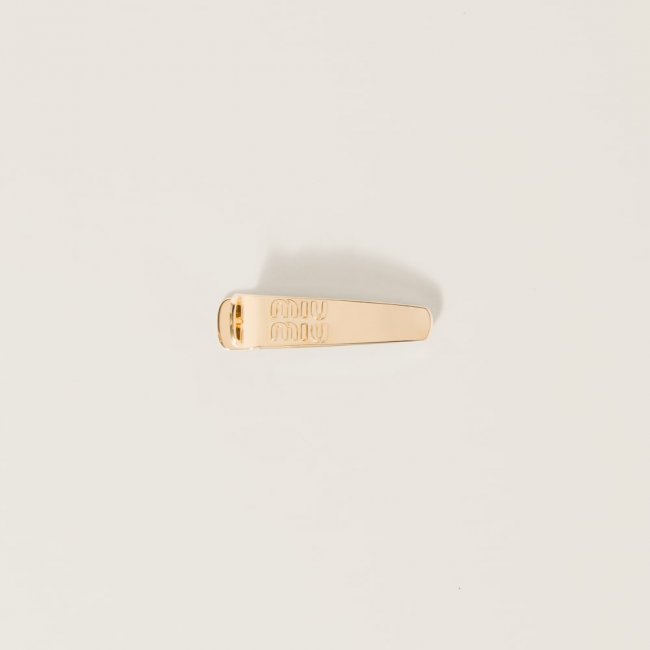Miu Miu Metal hair clip - Gold