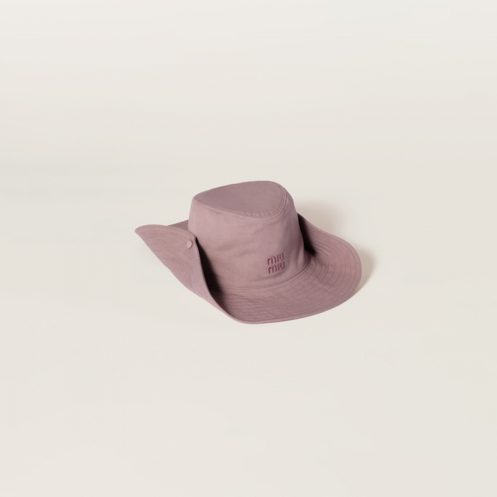 Miu Miu Gabardine cowboy hat - Raspberry