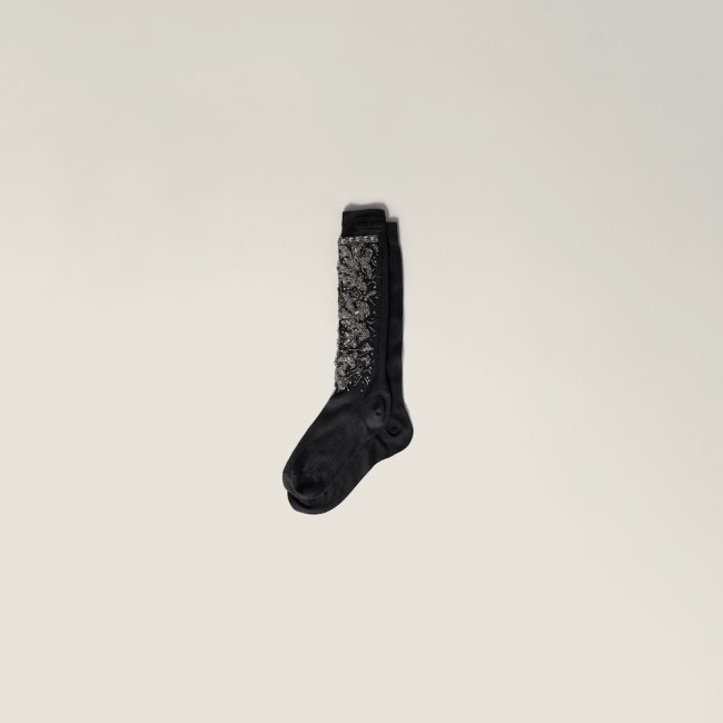 Miu Miu Silk socks Grey