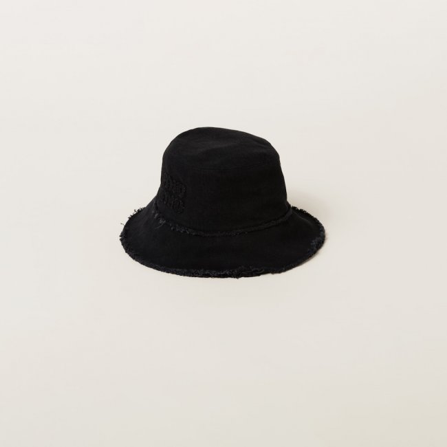 Miu Miu Denim bucket hat - Black