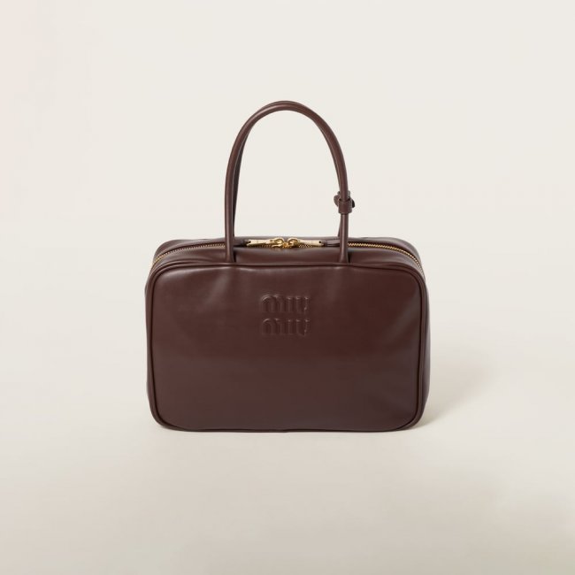 Miu Miu Beau leather bag Briarwood