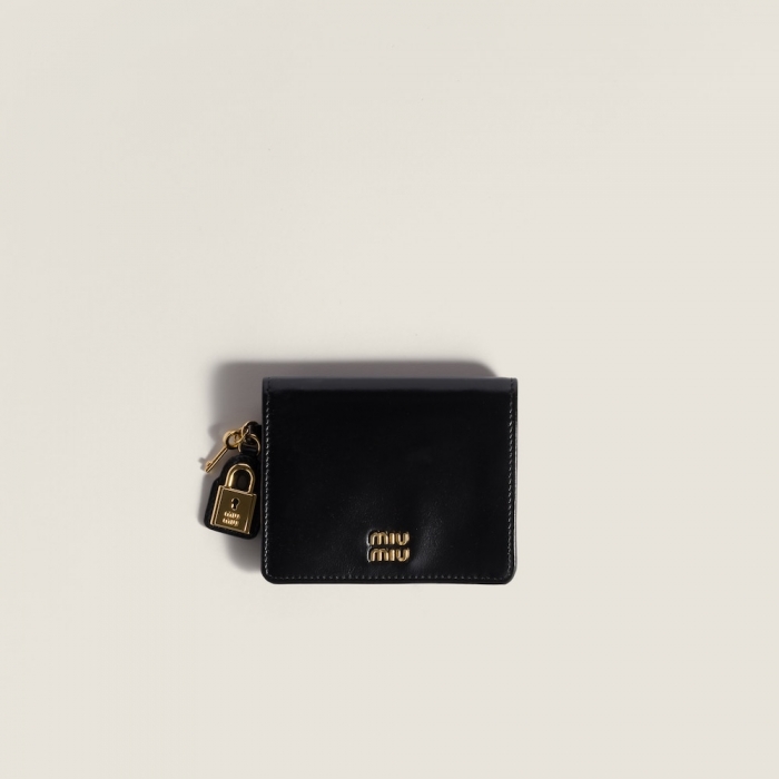 Miu Miu Small leather wallet Black