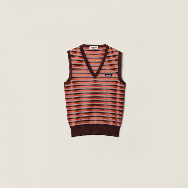 Miu Miu Wool vest Orange