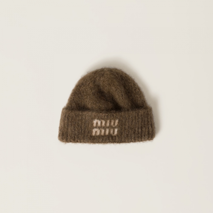 Miu Miu Mohair beanie - Tobacco