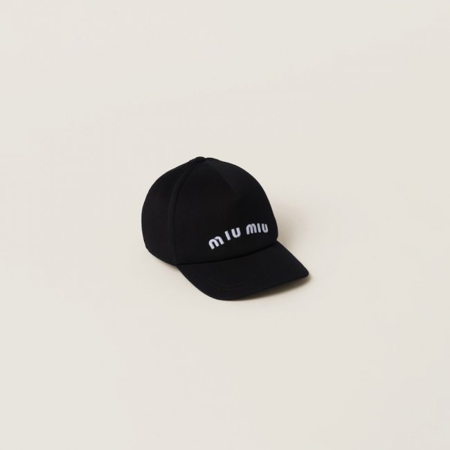 Miu Miu Drill baseball cap - Black/White