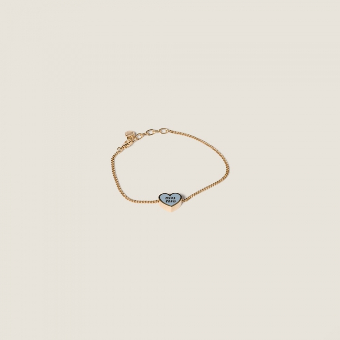 Miu Miu Metal bracelet Gold / Celeste