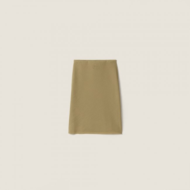 Miu Miu Silk mid-length skirts Olive Green