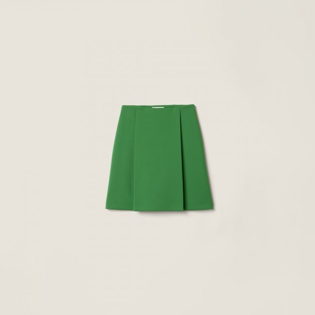 Miu Miu Technical jersey skirt Green