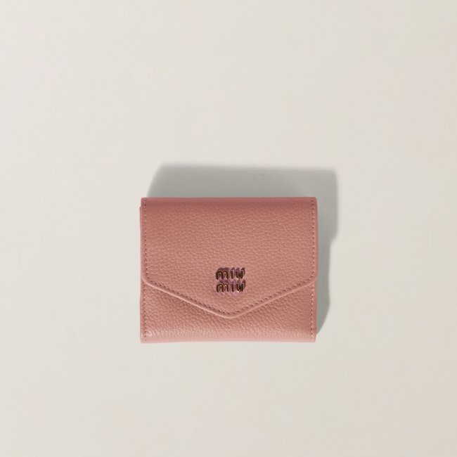 Miu Miu Small leather wallet Orchid Pink