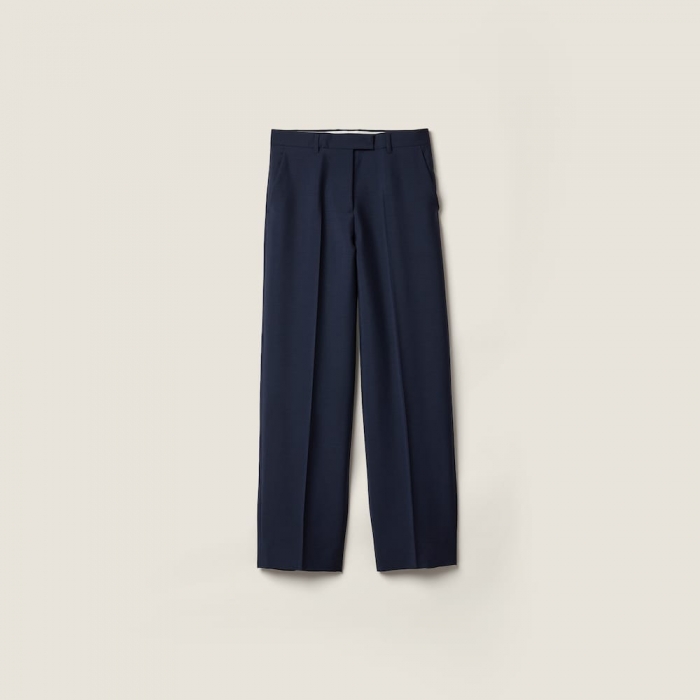 Miu Miu Kid mohair pants Navy