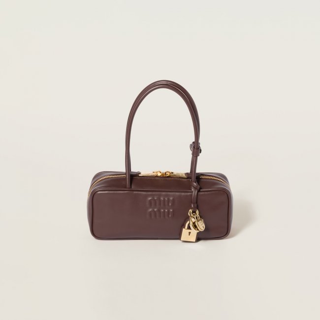 Miu Miu Beau leather bag Briarwood