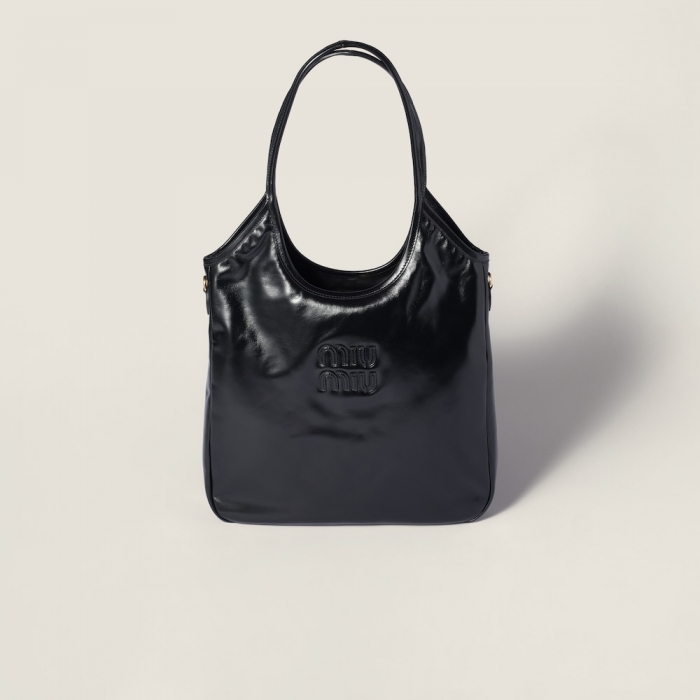 Miu Miu Ivy leather bag Black