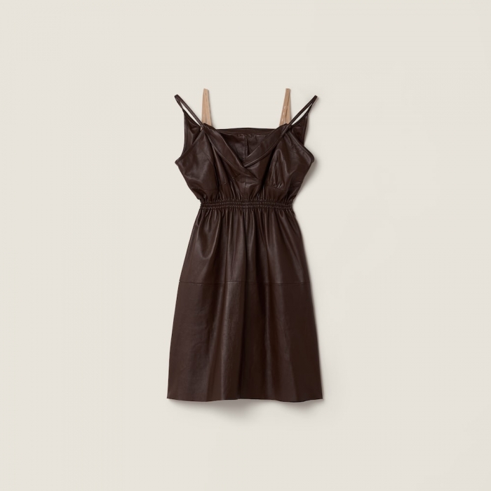 Miu Miu Nappa leather dress Sienna
