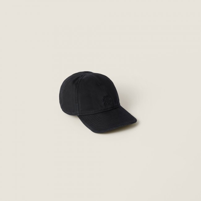 Miu Miu Drill baseball cap - Black
