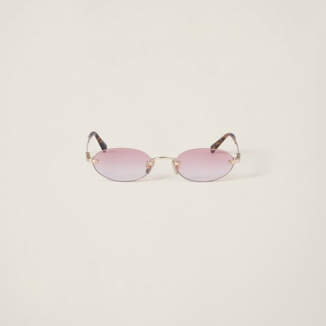 Miu Miu Logo sunglasses - Gradient pink lenses