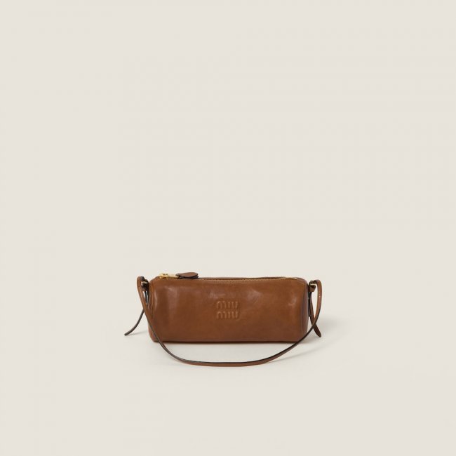 Miu Miu Nappa leather pouch - Oak