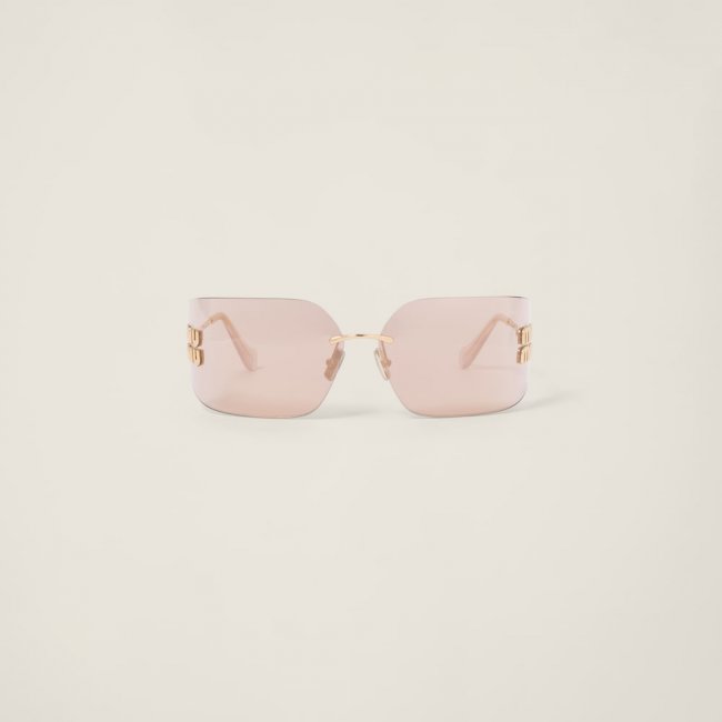 Miu Miu Aube sunglasses - Rose gold lenses