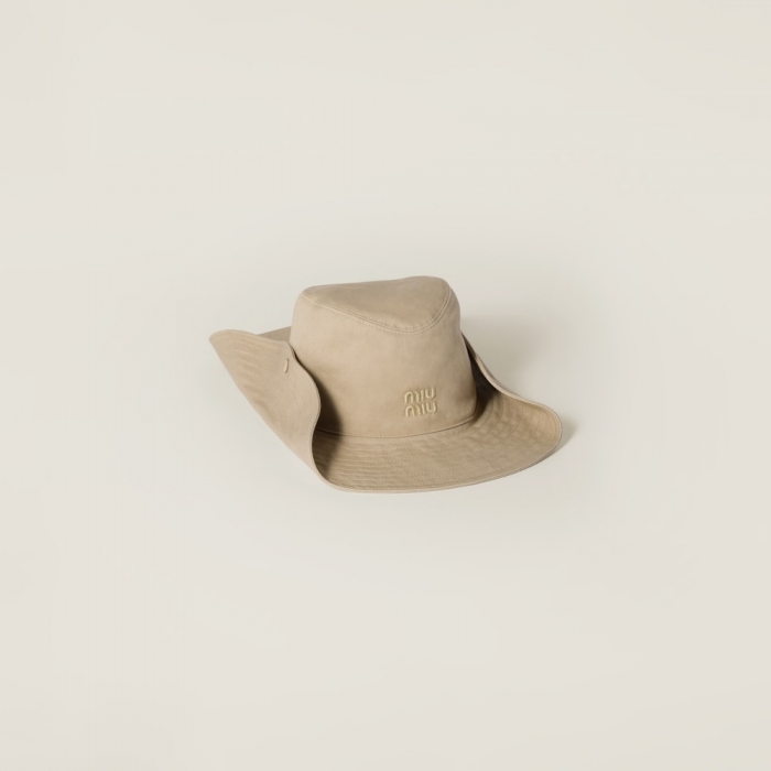 Miu Miu Gabardine cowboy hat - Beige