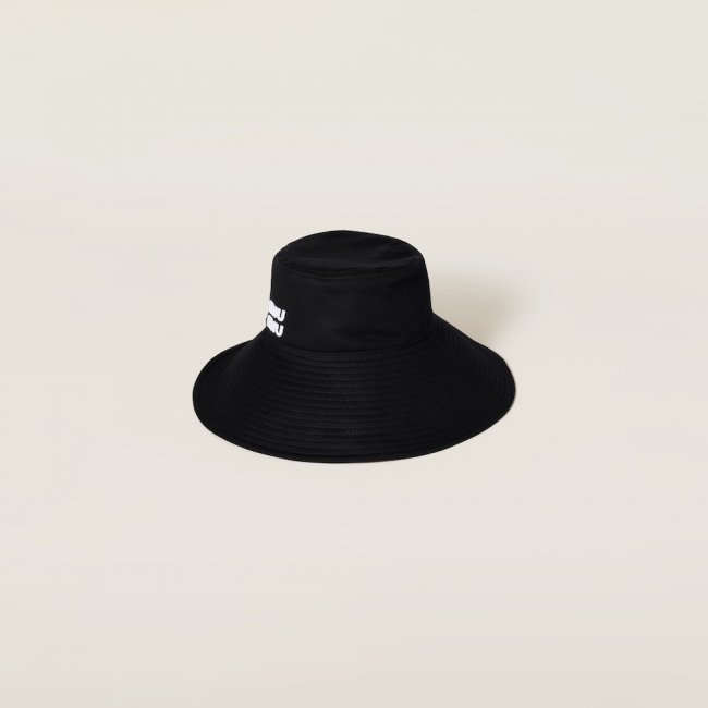 Miu Miu Drill hat - Black/White