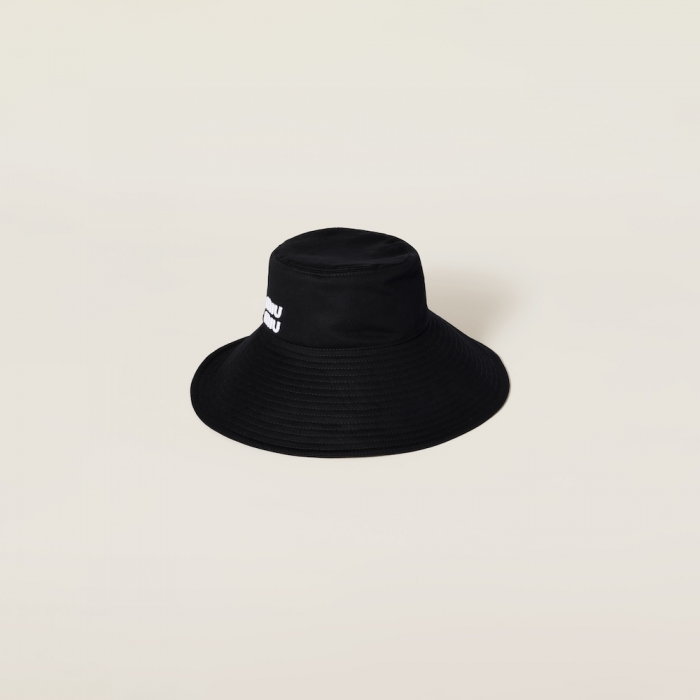 Miu Miu Drill hat - Black/White