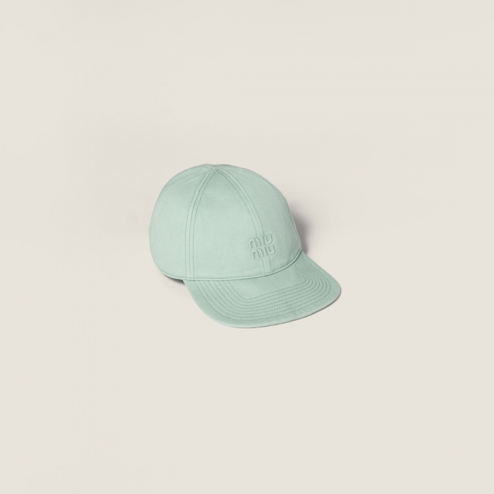 Miu Miu Drill baseball cap - Aquamarine