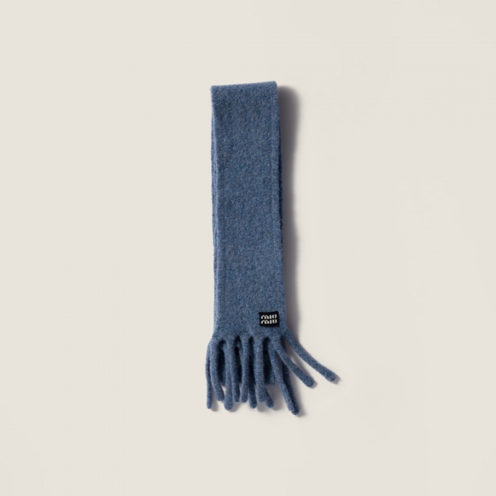 Miu Miu Wool scarf - Astral Blue