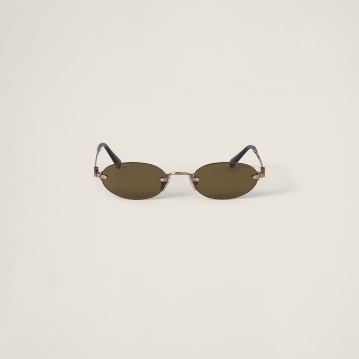 Miu Miu Logo sunglasses - Loden Green Lenses