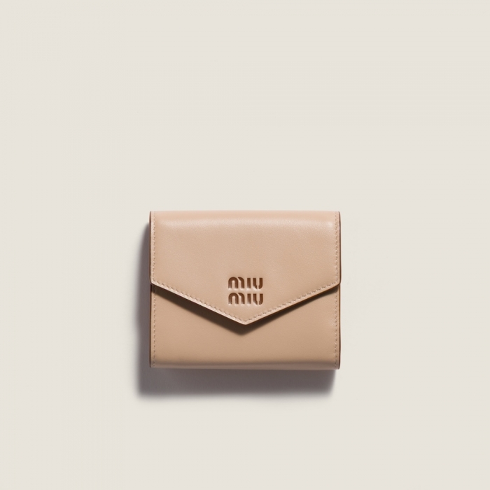 Miu Miu Small leather wallet Cord / Cognac