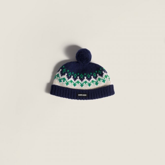 Miu Miu Wool hat - Navy