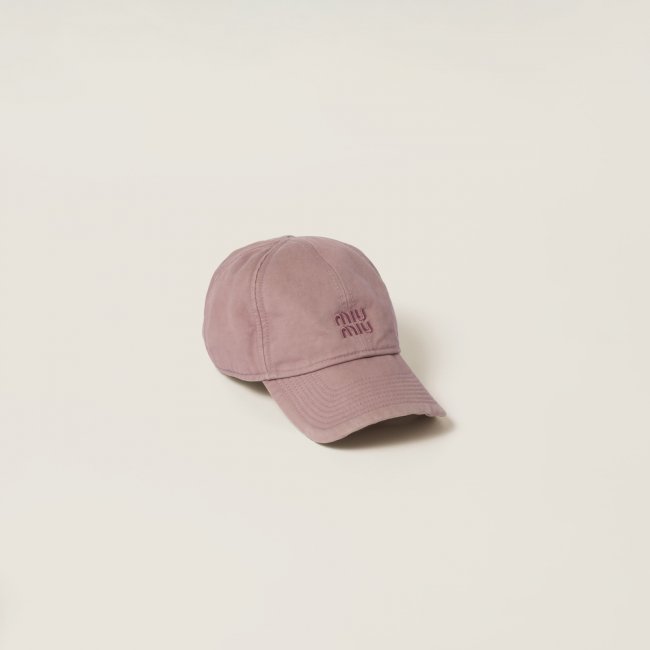 Miu Miu Drill baseball cap - Raspberry