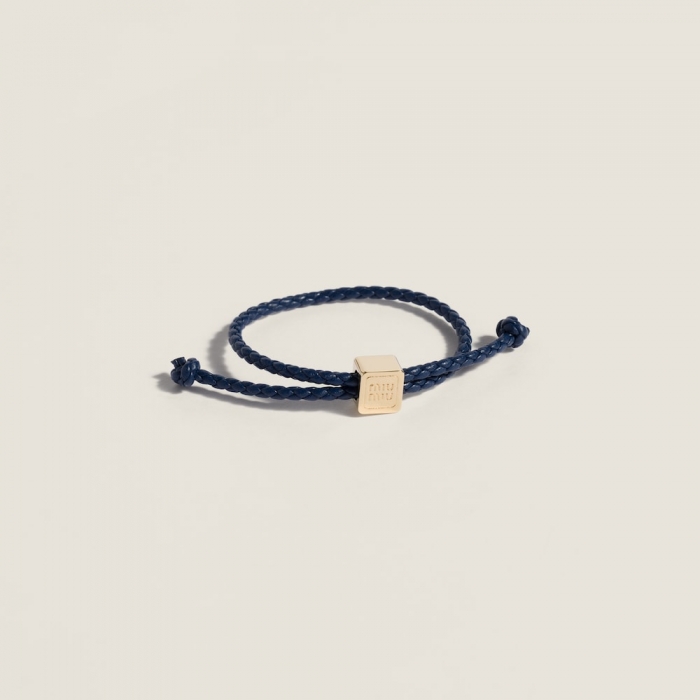 Miu Miu Leather bracelet Bluette