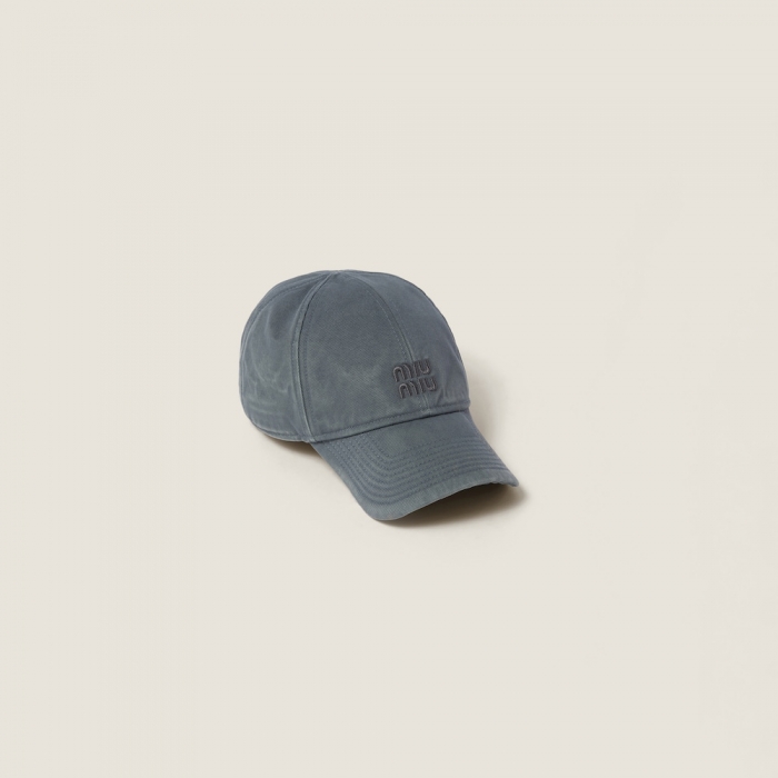 Miu Miu Drill baseball cap - Grey