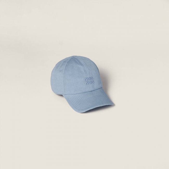 Miu Miu Drill baseball cap - Astral Blue