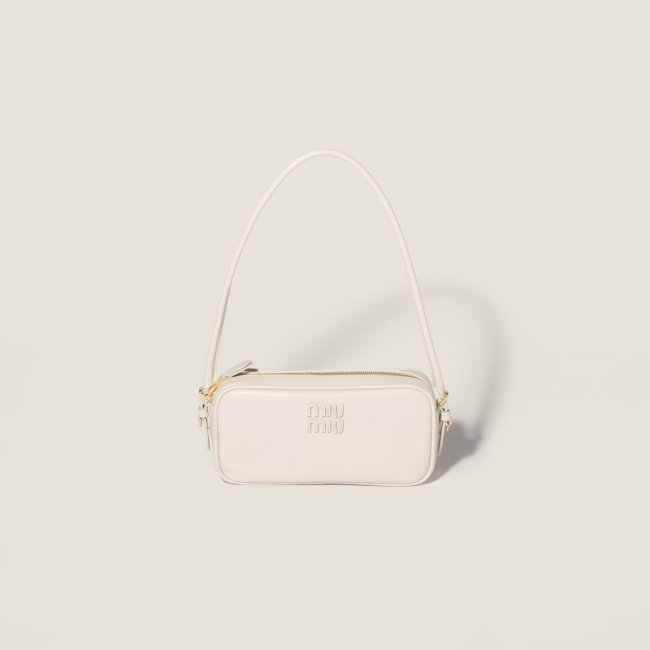 Miu Miu Leather pouch - Chalk White