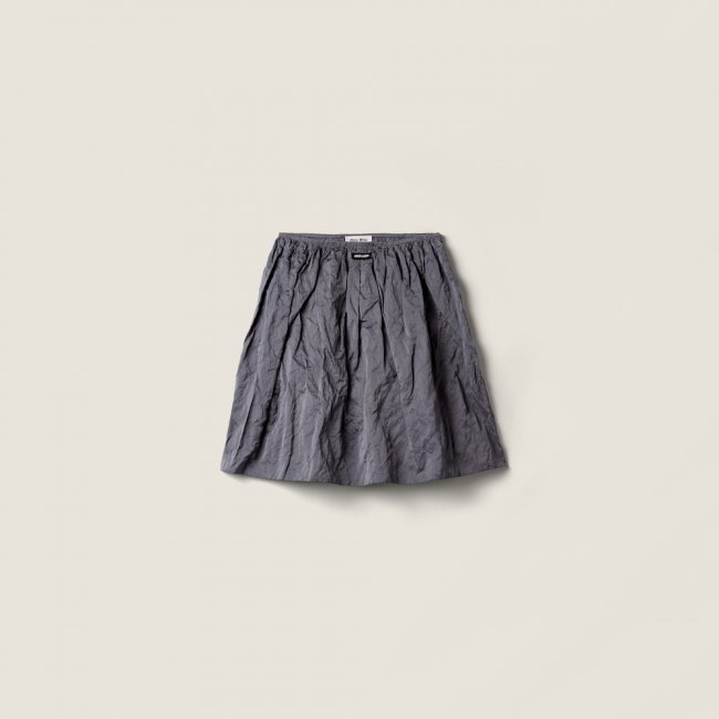 Miu Miu Duchesse skirt Iron Gray
