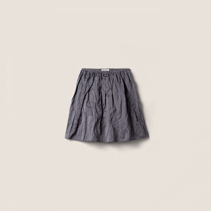 Miu Miu Duchesse skirt Iron Gray