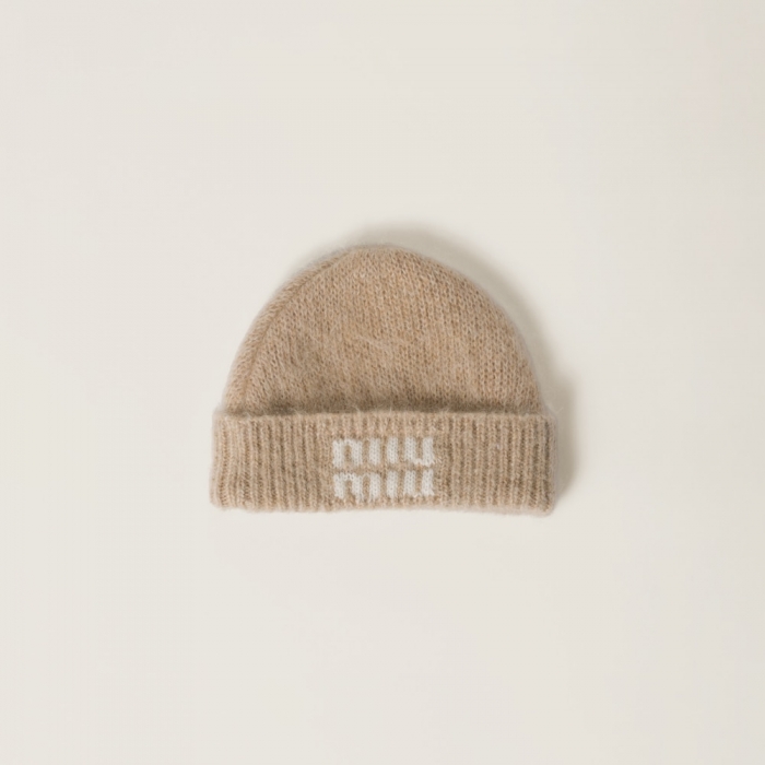 Miu Miu Mohair beanie - Natural