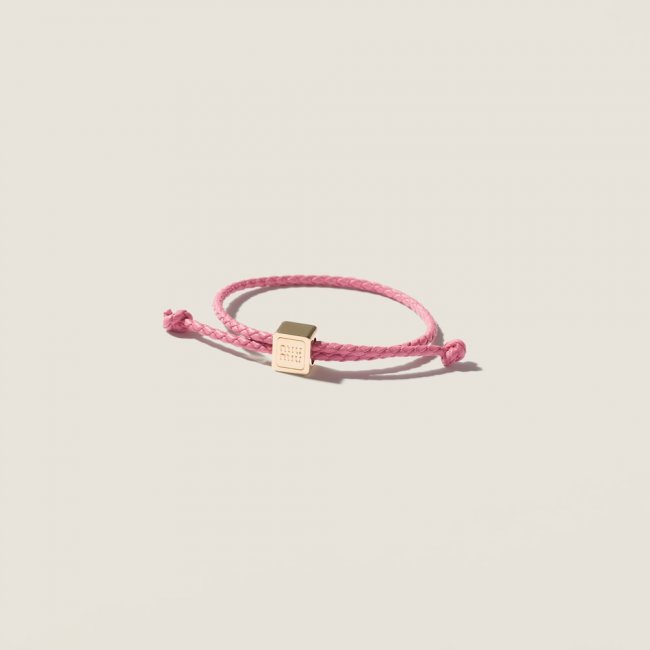 Miu Miu Leather bracelet Begonia Pink
