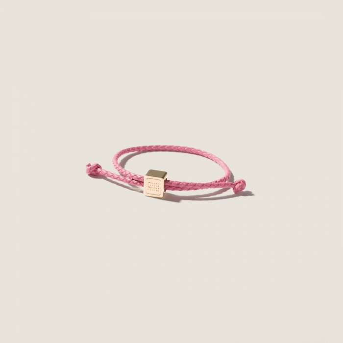 Miu Miu Leather bracelet Begonia Pink