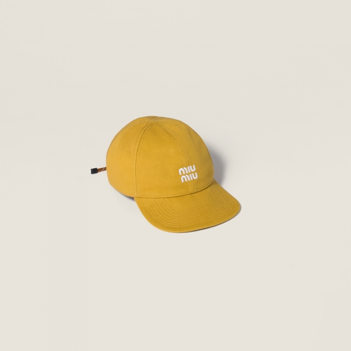 Miu Miu Denim baseball cap - Topaz/Brandy