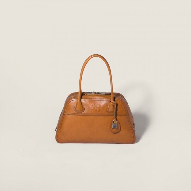 Miu Miu Vivant Leather bag Cognac Miu Miu Vivant Leather bag Cognac