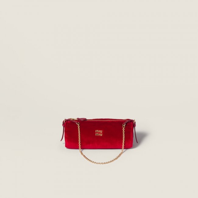 Miu Miu Velvet pouch - Red