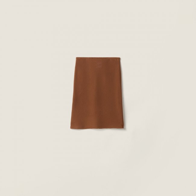 Miu Miu Silk mid-length skirts Copper