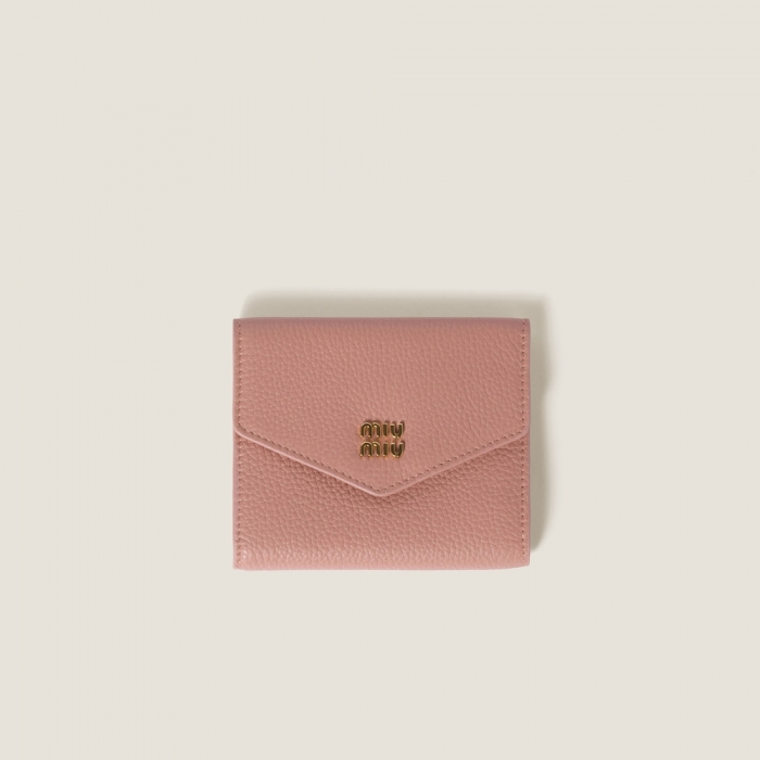 Miu Miu Small leather wallet Orchid Pink