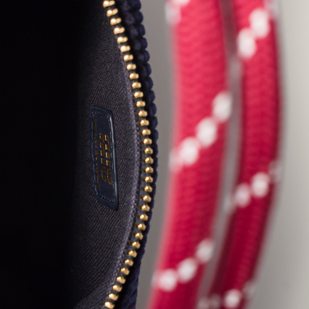 Miu Miu Corduroy pouch - Navy Blue/Amaranth