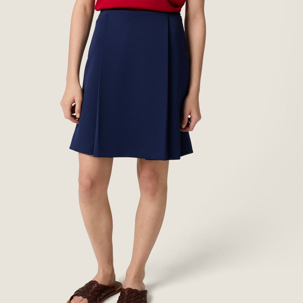 Miu Miu Technical jersey skirt Baltic Blue