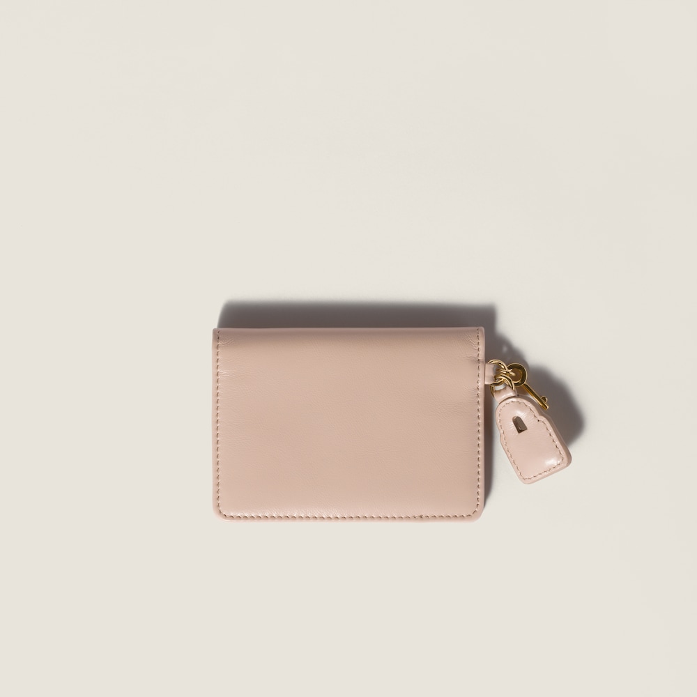 Miu Miu Leather card holder Powder Pink