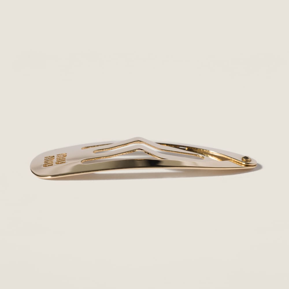 Miu Miu Metal hair clips - Gold