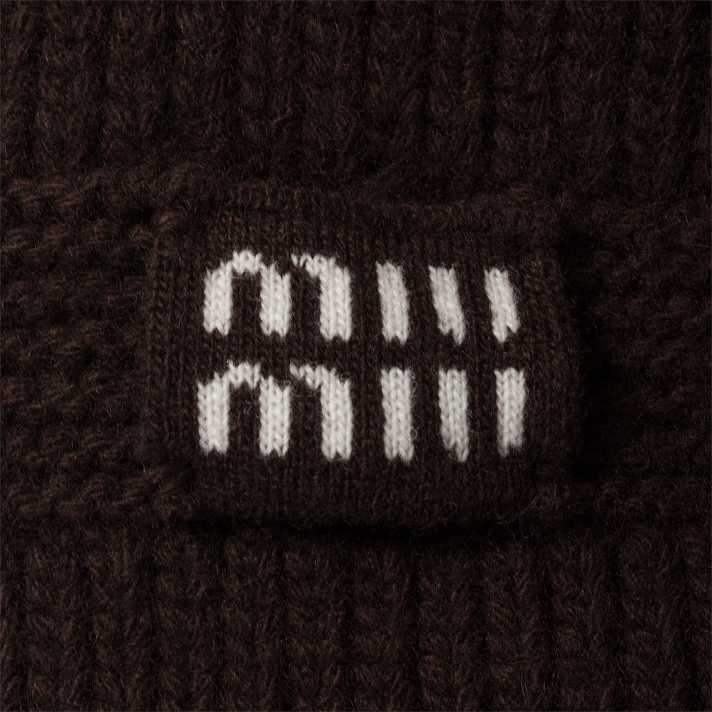 Miu Miu Cashmere scarf - Dark Brown