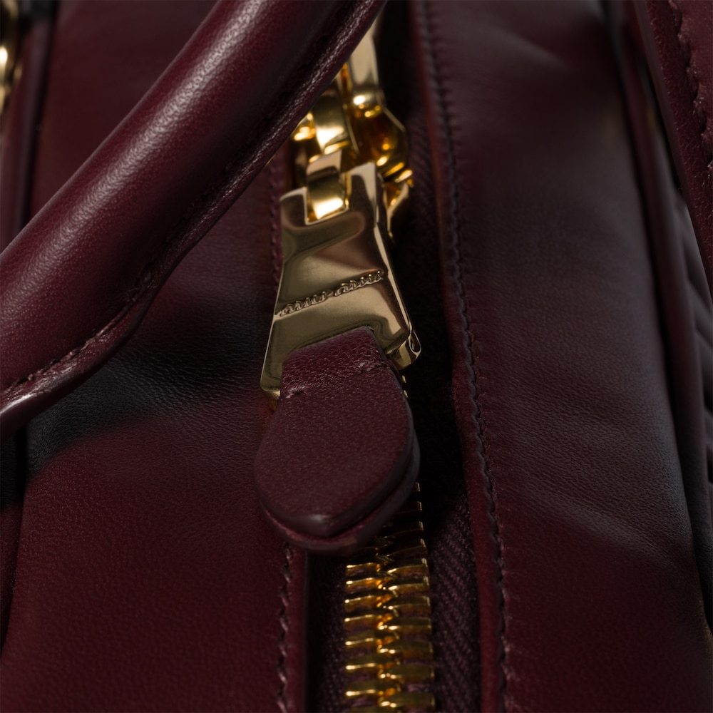 Miu Miu Arcadie matelassé nappa leather bag Burgundy